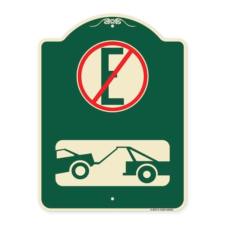 Spanish Parking Control No Estacionar Heavy-Gauge Aluminum Architectural Sign